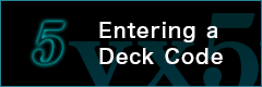 Entering a Deck Code