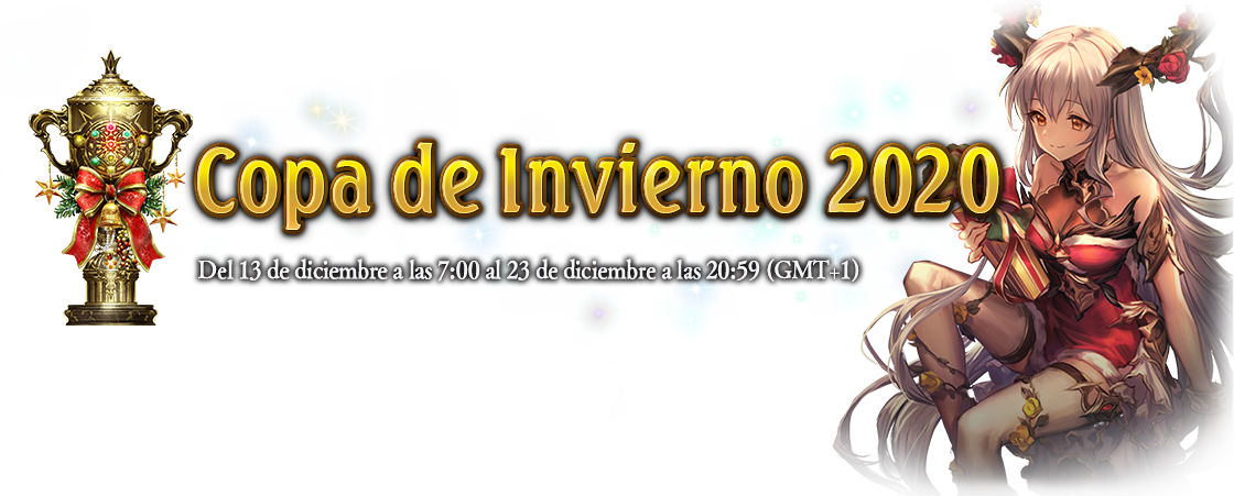 Copa de Invierno 2021
Del 16 de diciembre a las 7:00 al 26 de diciembre a las 20:59 (GMT+1)