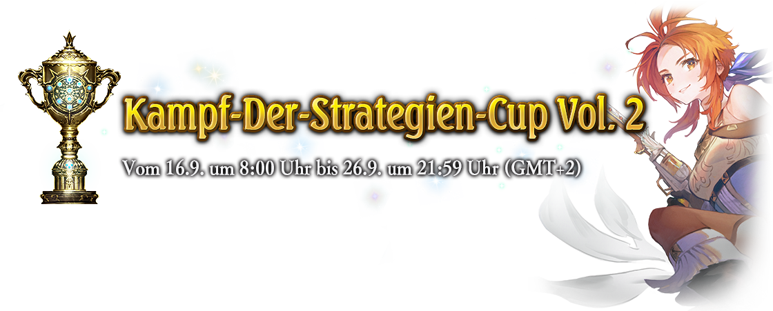 Kampf-Der-Strategien-Cup Vol. 2
Vom 16.9. um 8:00 Uhr bis 26.9. um 21:59 Uhr (GMT+2)